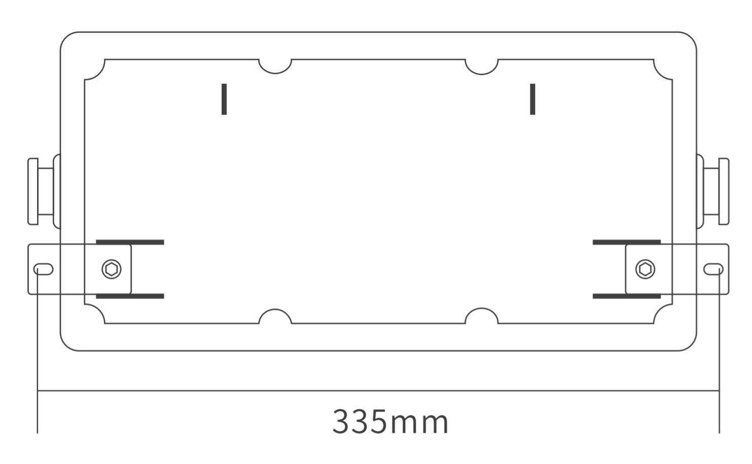 華天防爆型消防應急標志燈具安裝尺寸
